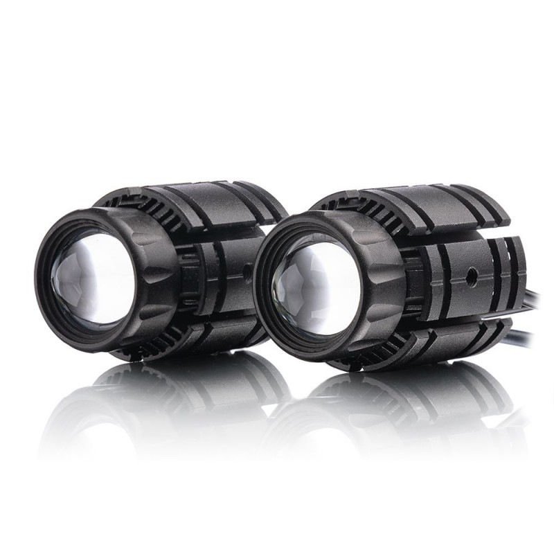 LED линза Leader Bi-led 40W (W/Y) IP68 ближний и дальний свет с СТГ (к-т 2 шт)