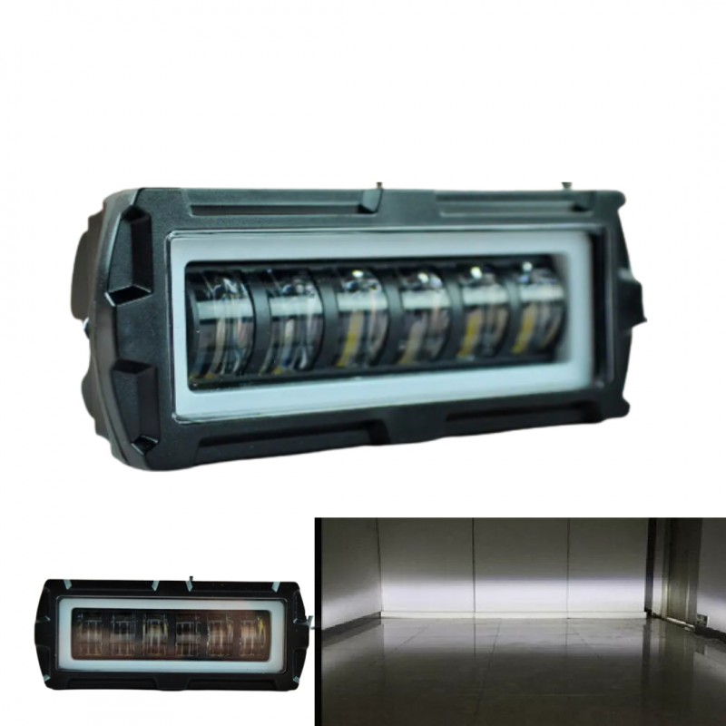 Фара рабочего света Leader FLOOD + DRL 6Ledx6W (125x50x55)/ 10-60V/36W/6000K