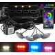 Габариты в решетку радиатора 3LED RGB Bluetooth 12V