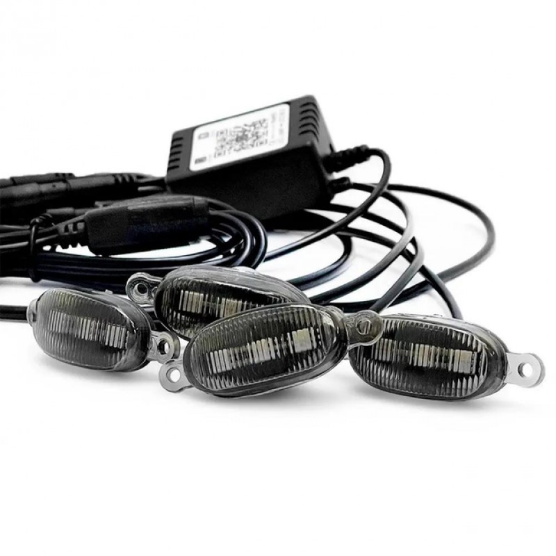 Габариты в решетку радиатора 3LED RGB Bluetooth 12V