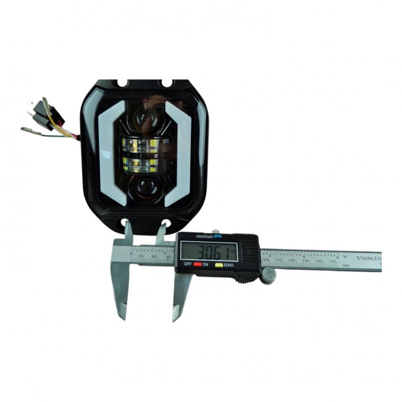 Фара светодиодная Leader J09 FLOOD + SPOT+ DRL 10-60V, 35W, 3200Lm