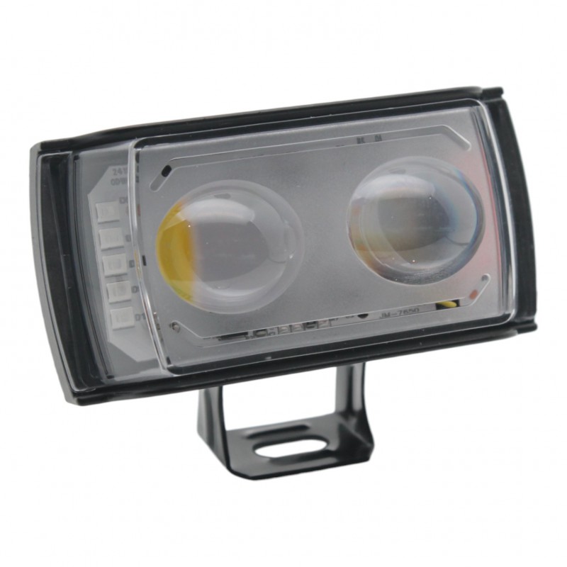 Светодиодная линза (фара) BB 1813 Leader 20W W/Y + RGB 2LED 12-24V