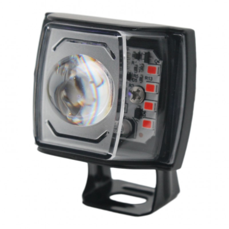 Светодиодная линза (фара) BB 1813 Leader 10W W/Y + RGB 1LED 12-24V
