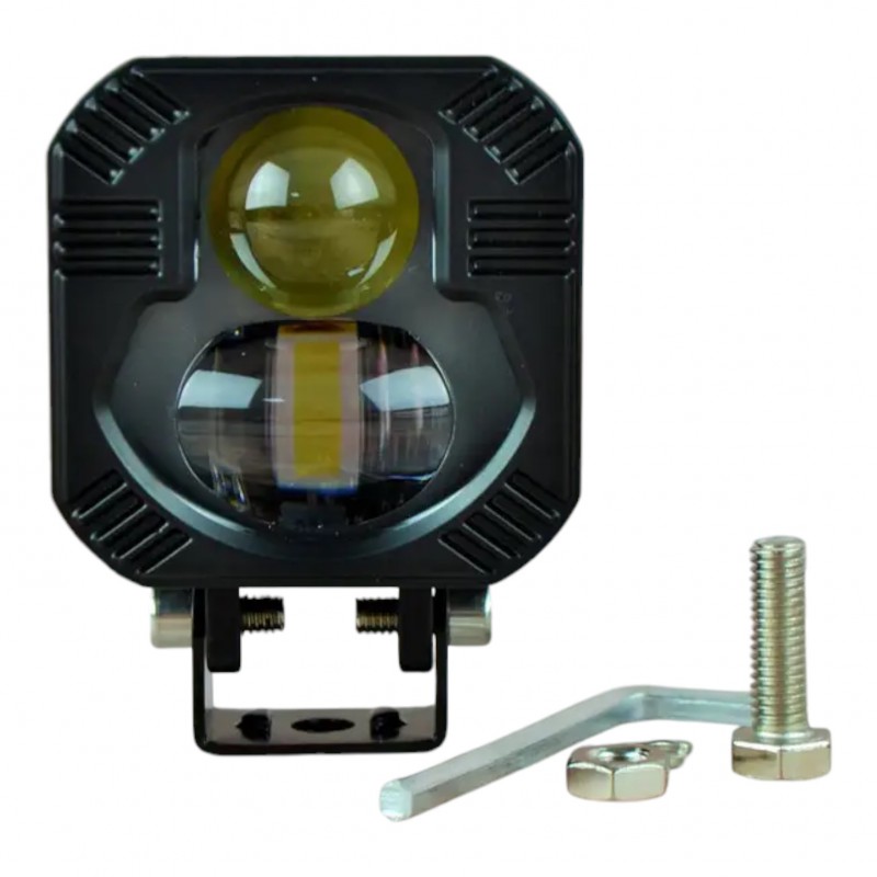 Светодиодная LED фара Leader P-66 40W (2х20W) CREE WHITE 68 х 68 х 49/ 10-60V