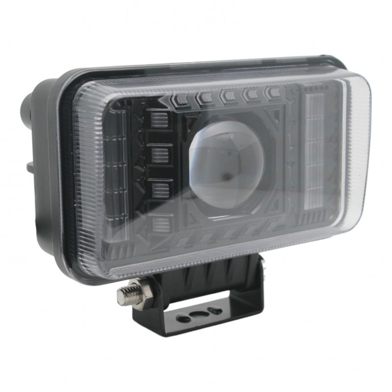 Светодиодная линза (фара) J 53 Leader 33W W/W + DRL 12-24V