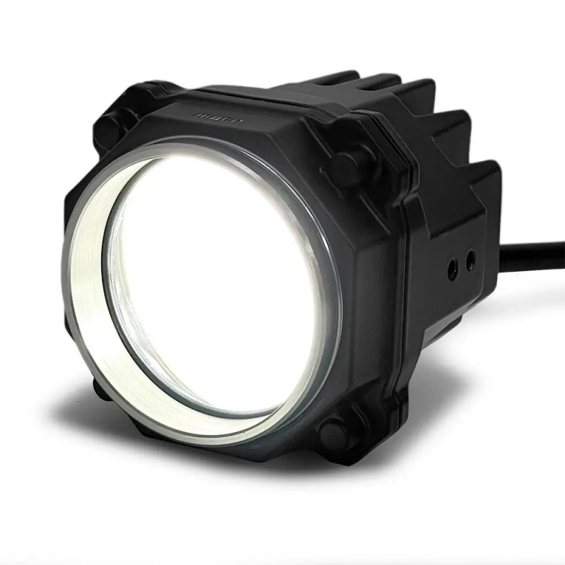 Светодиодная фара SD 05 30W дальний свет с ДХО синего цвета 10-60V 2 шт