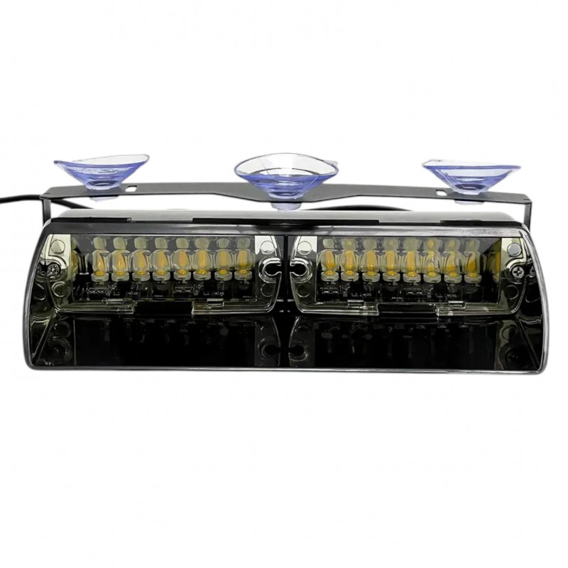 Стробоскоп на лобовое стекло S2 Yellow 12V 25х4х13 см