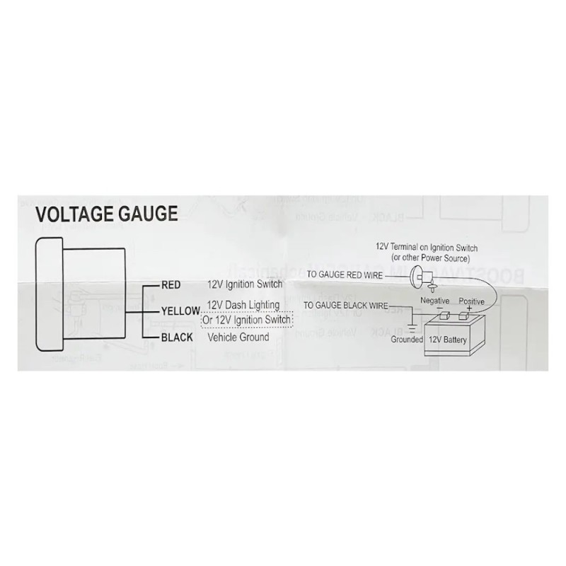 Вольтметр Ket Gauge 5201 RGB 52 мм