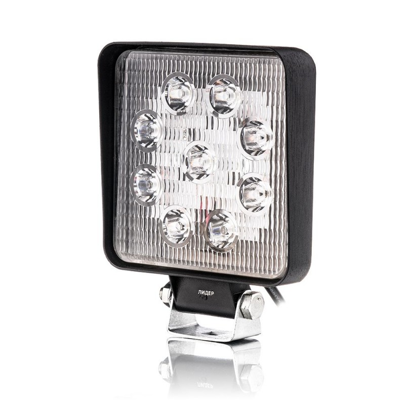 Фара светодиодная Leader 10-30V, 27W (9x3W), 2800Lm, EPISTAR, SPOT 1 шт (f-3375)