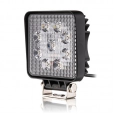 Фара светодиодная Leader 6B 12-24V, 27W (9x3W), 2800Lm, EPISTAR Yellow, FLOOD 1 шт