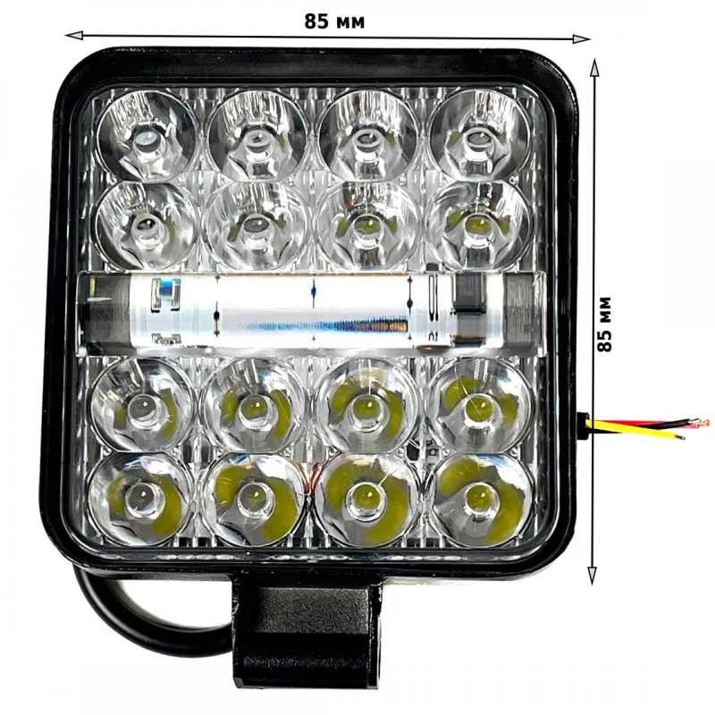 Фара рабочего света Leader 06-32 FLOOD 16Led x 2W (85 x 85 x 20) 10-30V/32W/6000K