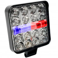 Фара рабочего света Leader  06-32 FLOOD 16Led x 2W (85 x 85 x 20) 10-30V/32W/6000K