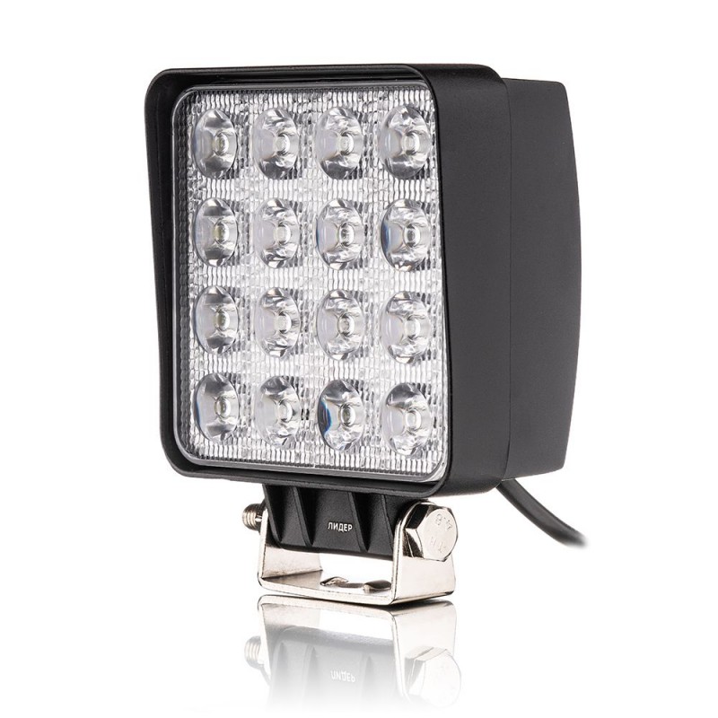 Фара светодиодная Leader 10-60V, 48W (16x3W), 3520Lm, EPISTAR WHITE, FLOOD 1 шт
