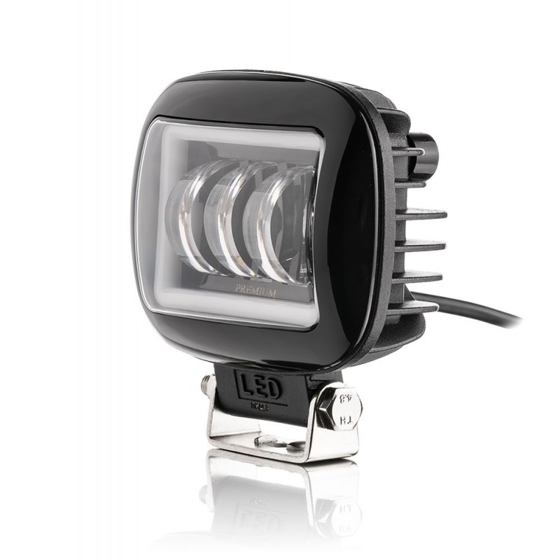 Фара рабочего света Leader + DRL 88BC FLOOD 3Ledx15W 10-60V/45W/6000K