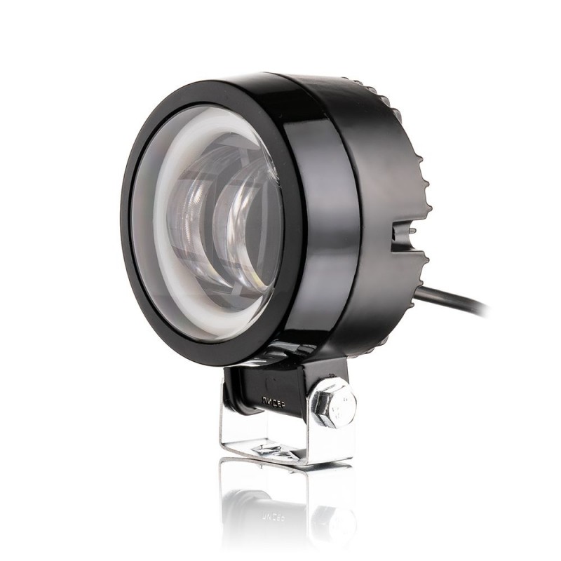 Фара рабочего света Leader + DRL Y20 FLOOD 2Led x 10 Вт (75x95x50) / 12-24 В / 20 Вт / 6000K