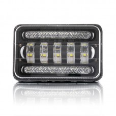 Фара рабочего света Leader 01-75 + DRL + поворот (168x108x78) 10-60 В / 75 Вт / 6000K
