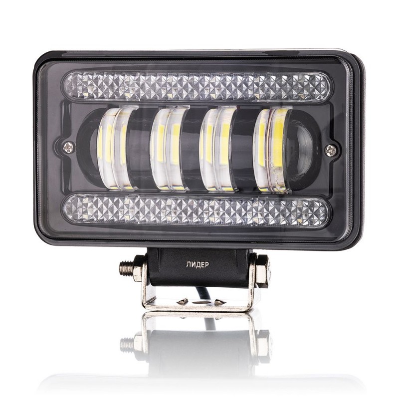 Фара рабочего света Leader + DRL 04 (150x90x65) 10-60 В / 60 Вт / 6000K
