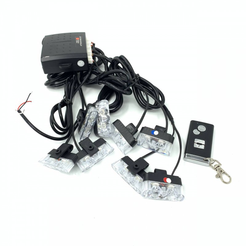 Стробоскоп в решетку радиатора Federal Signal LED 800 V28H (красно-синий/ белый) 8 шт