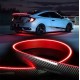 Универсальный лип спойлер с диодной подсветкой СТОП на багажник 3.5*120см Carbon