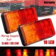 Фонарь светодиодный 10 LED задний 12V-80V для прицепов 2 шт