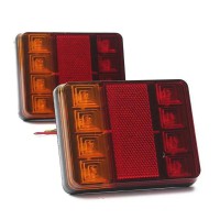 Фонари светодиодные задние 8 LED для автомобильных прицепов 12V-24V 2 шт