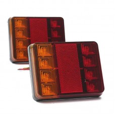 Фонари светодиодные задние 8 LED для автомобильных прицепов 12V-24V 2 шт