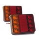 Фонари светодиодные задние 8 LED для автомобильных прицепов 12V-24V 2 шт