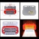 Габаритный фонарь LED moving SIDE LAMP с подсветкой и поворотом 24V красный