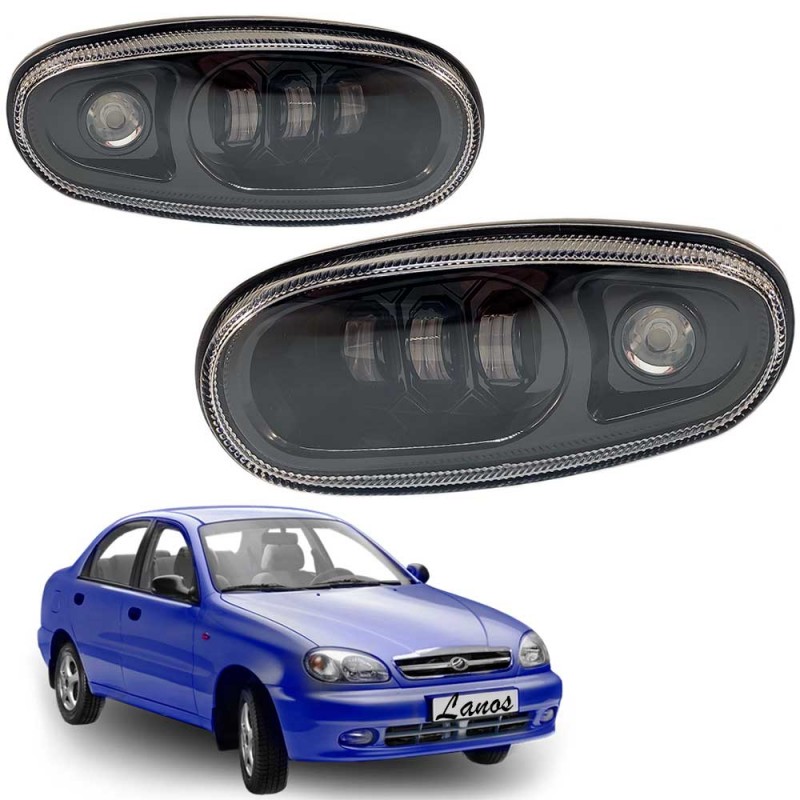 Протитуманні фари Daewoo Lanos 45W ближнє світло з ДХВ 2 шт