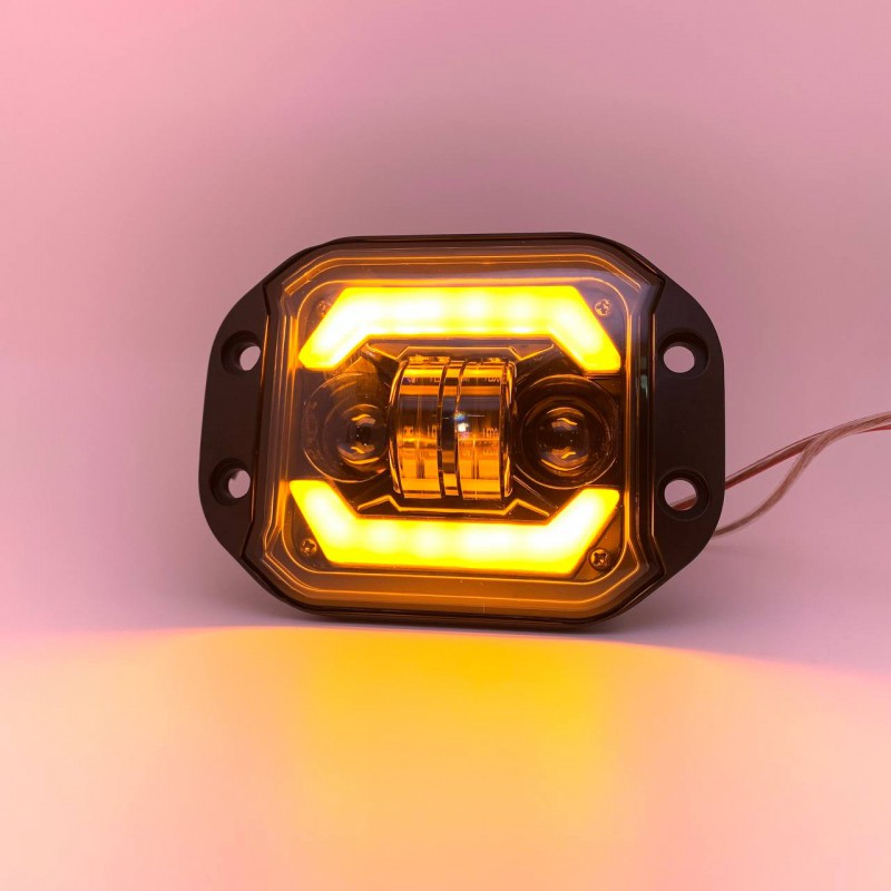 Фара светодиодная Leader J09 FLOOD + SPOT+ DRL 10-60V, 35W, 3200Lm