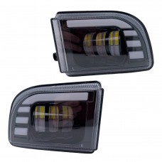 Противотуманные фары Chevrolet Lacetti 45W с ДХО и поворотом 2 шт