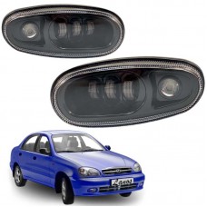 Противотуманные фары Daewoo Lanos, Sens 45W белый и желтый свет с ДХО 2 шт