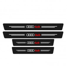 Накладка на пороги Audi carbon (к-т 4шт)