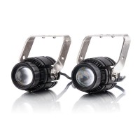 LED линза Leader Bi-led 40W (W/Y) IP68 ближний и дальний свет с СТГ (к-т 2 шт)