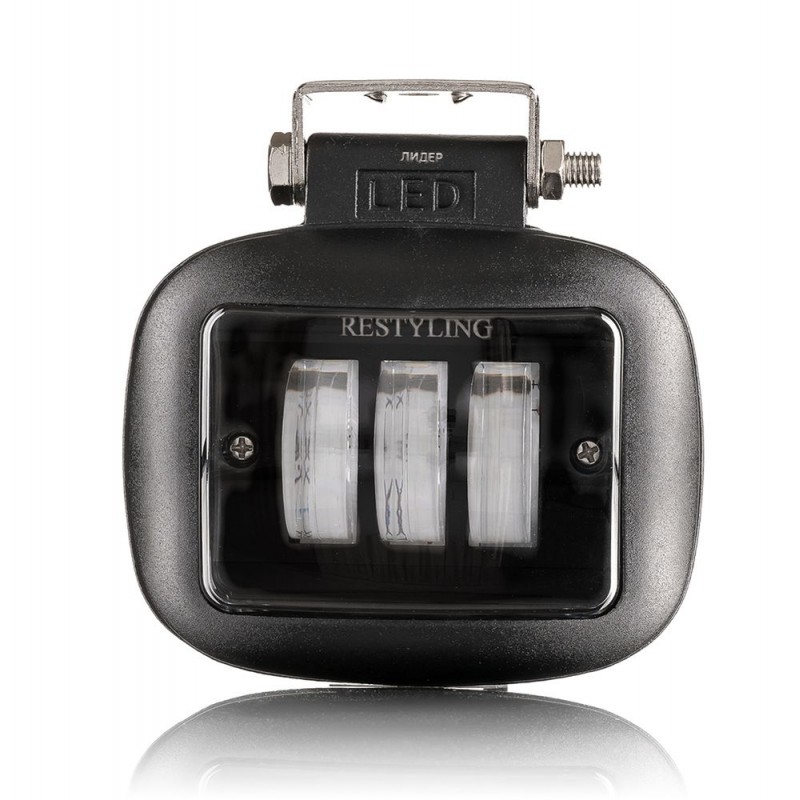 Фара світлодіодна Leader RESTYLING 10-60V, 45W (3x15W), 4000Lm W/Y перевернутая