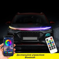 Подсветка RGB крышки капота Leader 180см многофункциональная гибкая лента 12-24V