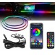 Подсветка салона Ambient Light RGB 110 см 12V, диодная лента на торпеду