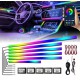 Подсветка салона авто Ambient light RGB 6в1 Bluetooth лента 12V