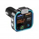 FM-трансмиттер (модулятор) P-5 Bluetooth 5.0 / QC 3.0 / RGB Black