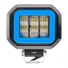 Фара рабочего света Leader + Blue DRL V76 FLOOD 6Led x 5W (90 x 105 x 55) 10-30V/30W/6000K