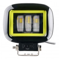 Фара рабочего света Leader + Yellow DRL 88BC FLOOD 3Ledx15W 10-60V/45W/6000K