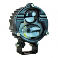 Світлодіодна лінзована LED фара Leader P-71 40W (67х67х46) CREE W/Y 10-60V