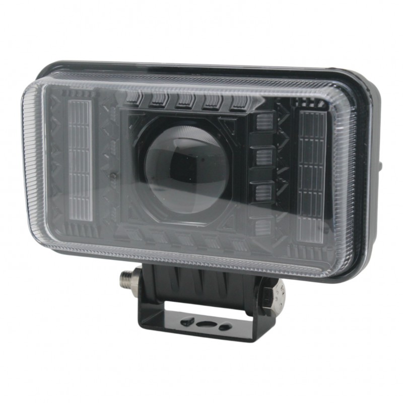 Светодиодная линза (фара) J 53 Leader 33W W/W + DRL 12-24V