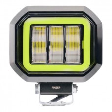 Фара рабочего света Leader + Yellow DRL V76 FLOOD 6Led x 5W (90 x 105 x 55) 10-30V/30W/6000K