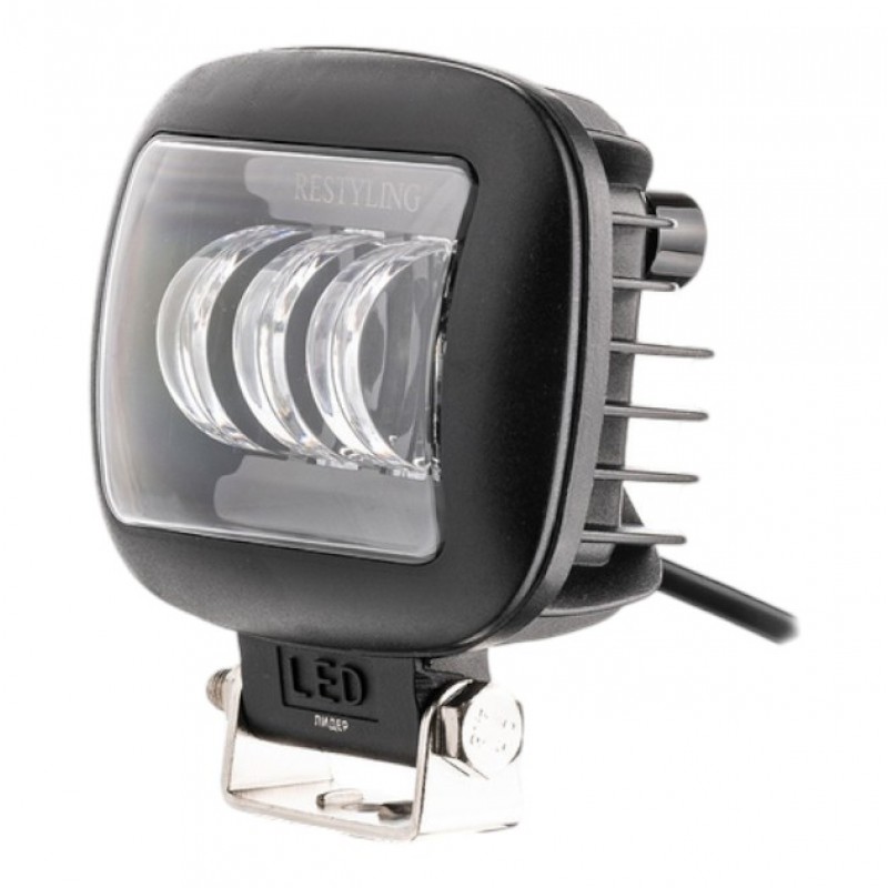 Фара светодиодная Leader RESTYLING 10-60V, 45W (3x15W), 4000Lm W/Y