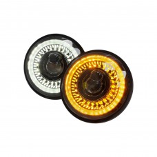 Светодиодные фары 5 дюймов Лидер C 245 60W 12-24V W-Y с динамическими габаритами + поворотами 2 шт