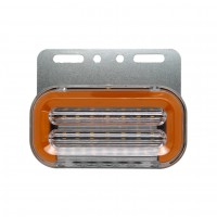 Габаритний ліхтар LED moving SIDE LAMP з підсвічуванням і поворотом 24V жовтий 1 шт