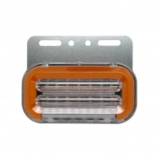 Габаритный фонарь LED moving SIDE LAMP с подсветкой и поворотом 24V желтый 1 шт