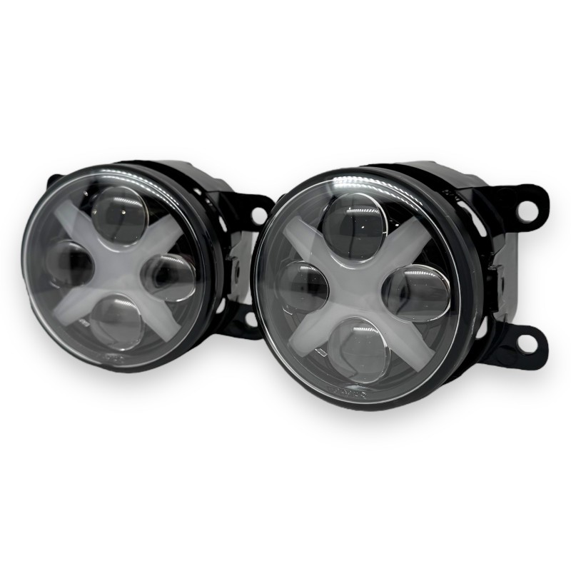 Протитуманні фари HD X 90mm Leader 30W біле світло з ДХВ (f-4387)