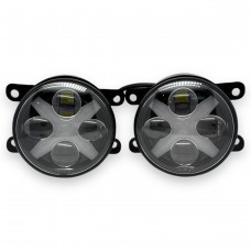 Противотуманные фары HD X 90mm Leader 30W белый свет с ДХО (f-4387)